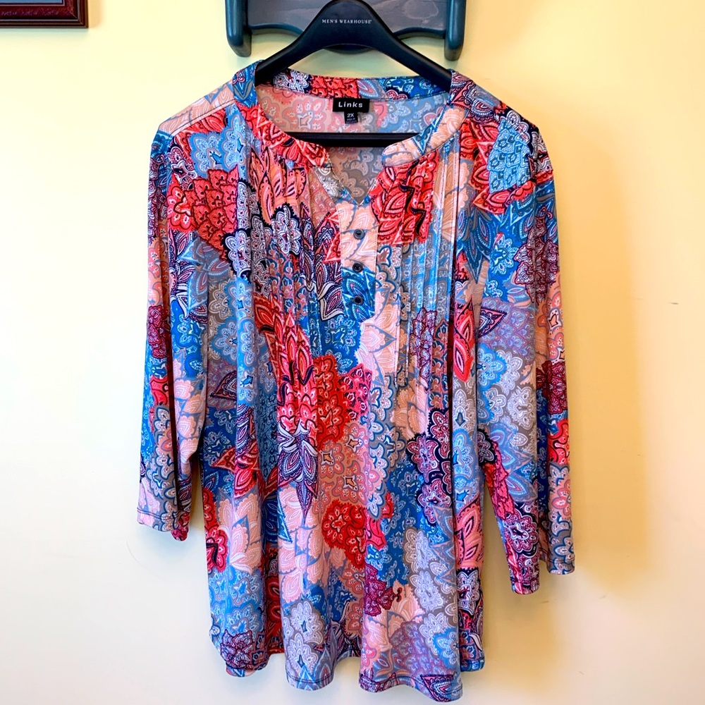 Multicolored Top 2X